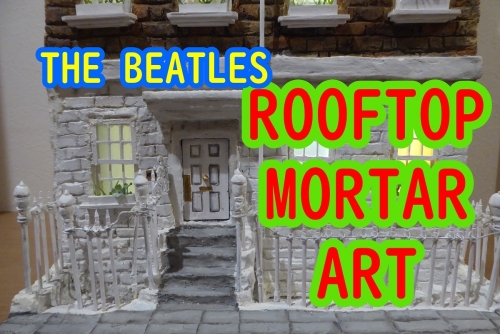 The Beatles Rooftop Savile Row Mortar Art