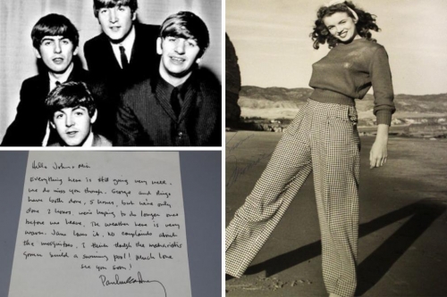 Items from the Beatles and Marilyn Monroe to be auctioned in Ryedale