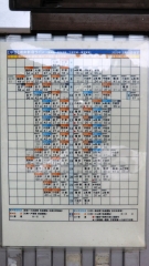 赤羽駅⑤⑥番線業務用時刻表･土休日