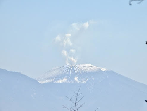 浅間山噴煙
